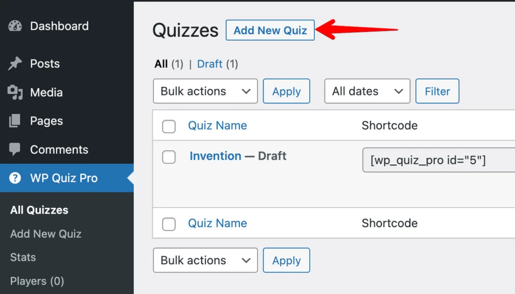 آموزش ساخت آزمون در وردپرس با افزونه Quiz Pro