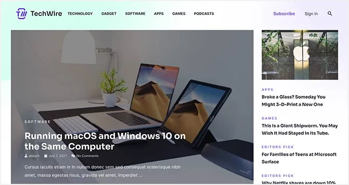 بهترین قالب های محتوایی وردپرس