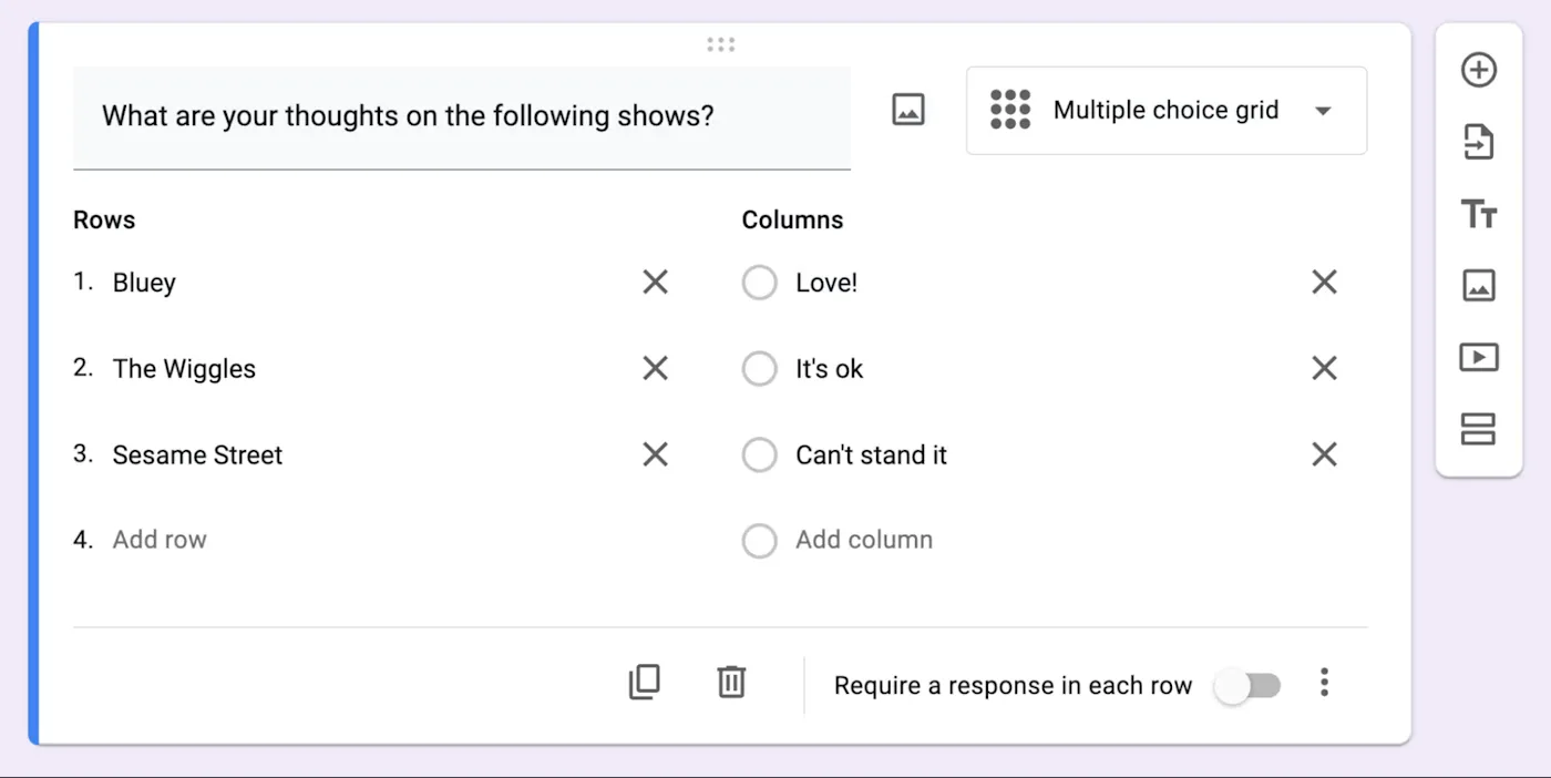 تعریف Google Forms
