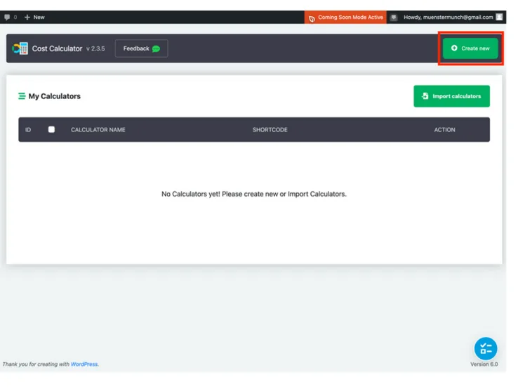 نحوه کار با افزونه فرم محاسبه هزینه و دریافت سفارش cost calculator