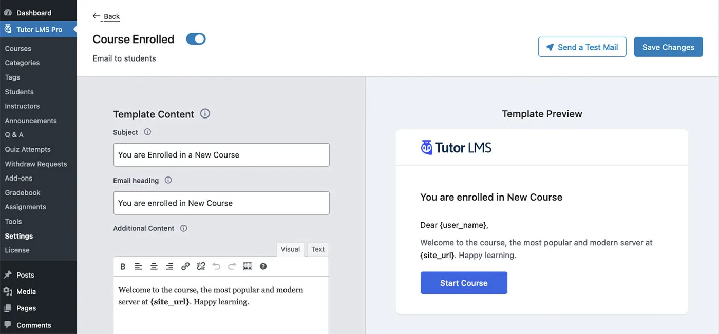 آموزش افزونه Tutor LMS