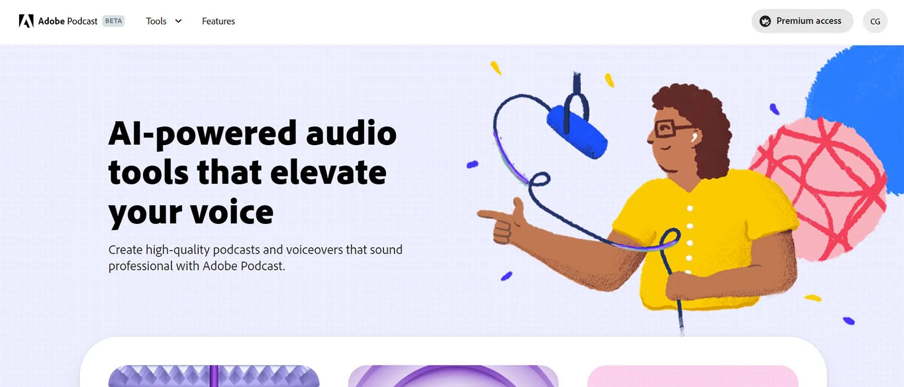 افزایش کیفیت صدا با هوش مصنوعی - هوش مصنوعی تقویت صدا Adobe Podcast AI