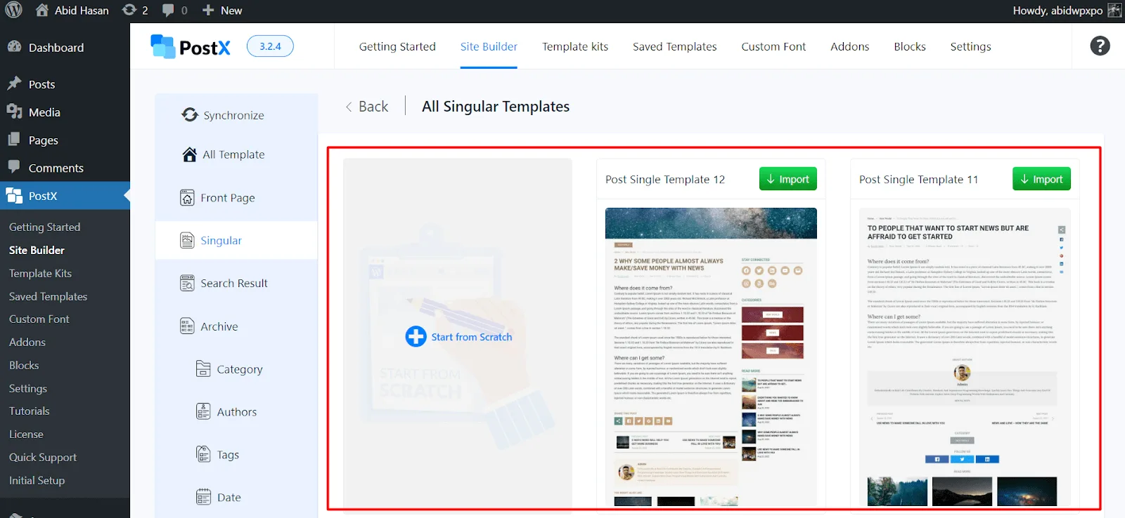 تغییر استایل در بخش نظرات وردپرس