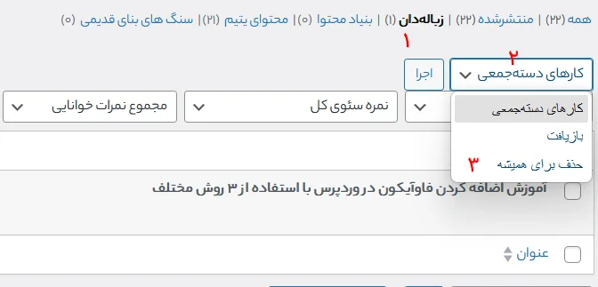 سطل زباله وردپرس - چگونه می توان آن را مدیریت کرد؟