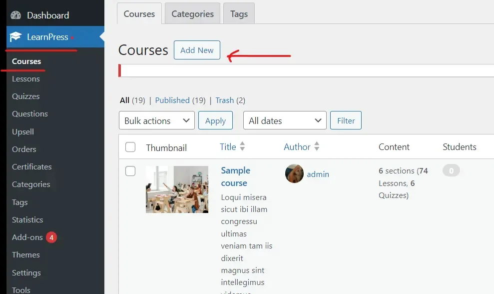 چگونه با LearnPress دوره‌های آنلاین بسازیم؟