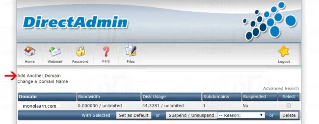 اتصال دامنه به هاست دایرکت ادمین