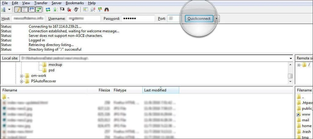 آموزش آپلود فایل در هاست با نرم افزار FileZilla
