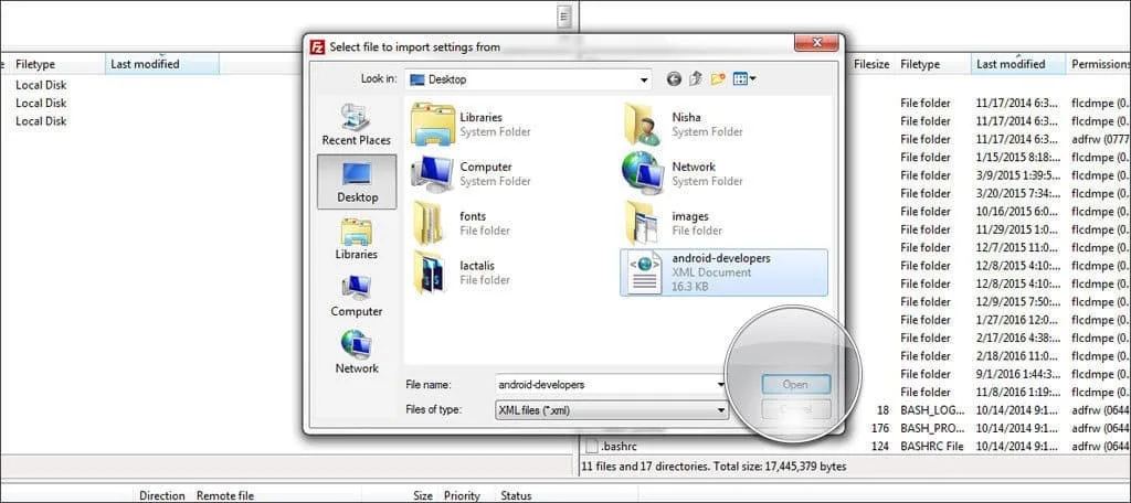 نحوه کار با نرم افزار FileZilla 