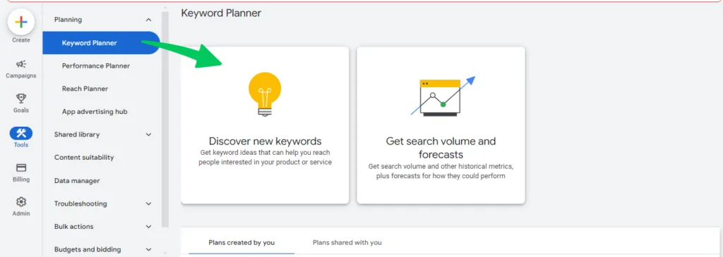نحوه استفاده از Google Keyword Planner