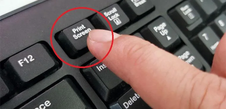 استفاده از Print Screen برای عکس گرفتن