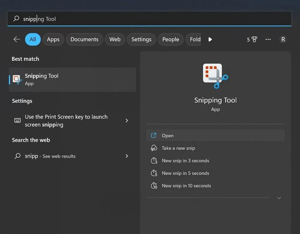 عکس گرفتن از کامپیوتر با ابزار Snipping Tool برای اسکرینشات