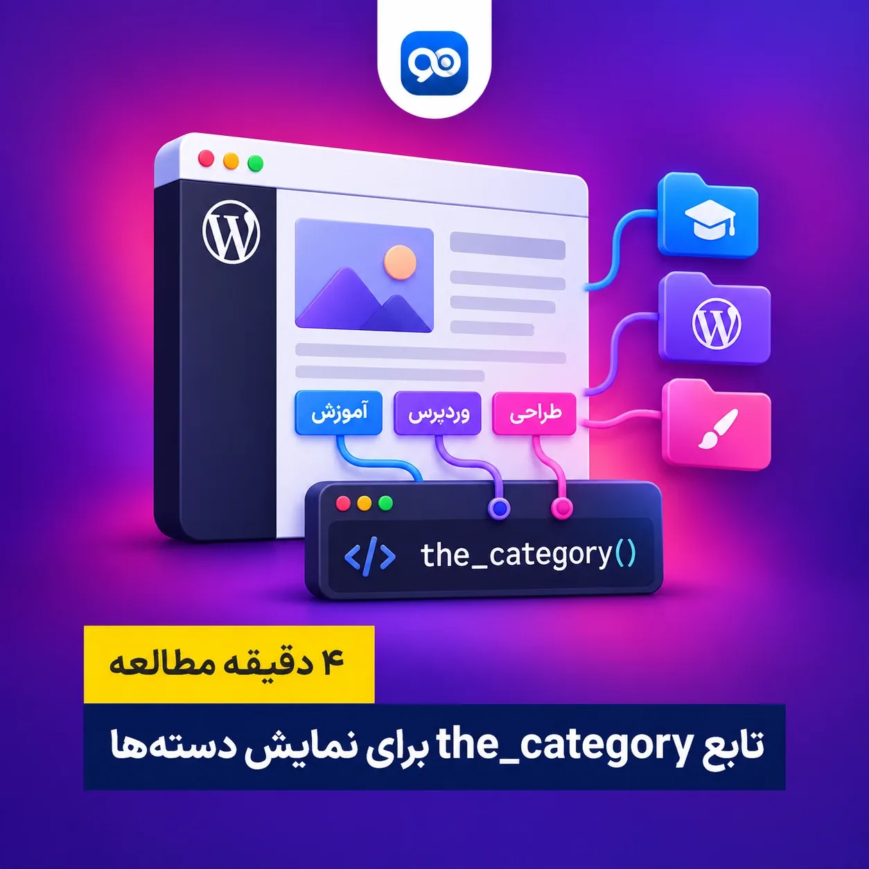آموزش تابع the_category در وردپرس