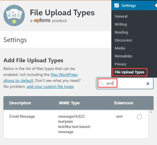 استفاده از افزونه File Upload Types | حل مشکل آپلود این نوع پرونده به دلیل مسائل امنیتی مجاز نیست