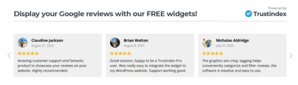 افزونه Widgets for Google Reviews | بهترین پلاگین های نظرات مشتریان در وردپرس