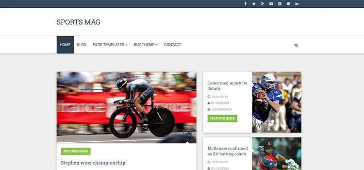 قالب متریال دیزاین وردپرسی CPMmagz