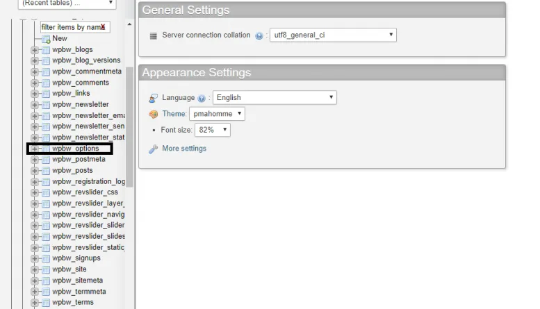 آموزش تعویض قالب وردپرس از طریق phpMyAdmin
