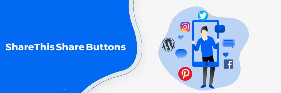7- افزونه ShareThis Share Buttons | برترین پلاگین های شبکه اجتماعی در وردپرس