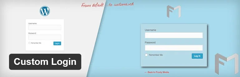 افزونه Custom Login 