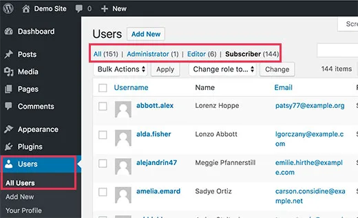 userspage