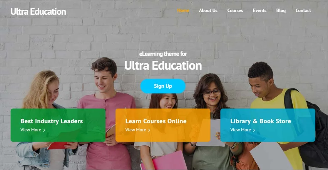 قالب Ultra | بهترین پوسته آموزشی وردپرسی