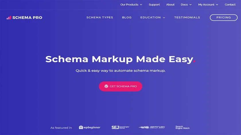 برترین افزونه schema markup - افزونه اسکیما WP Schema Pro