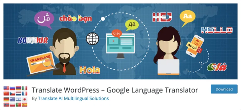 پلاگین ترنسلیت سایت وردپرس Google Language Translator