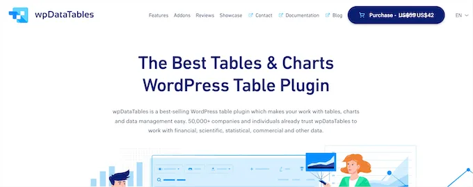 3- افزونه wpDataTables | معرفی بهترین افزونه جدول ساز وردپرس