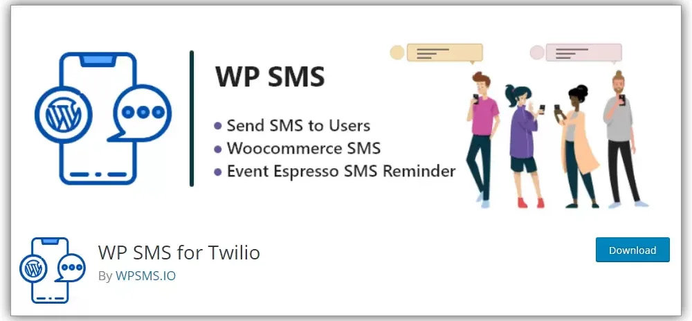 افزونه WP SMS for Twilio | بهترین افزونه ارسال اس ام اس برای وردپرس 