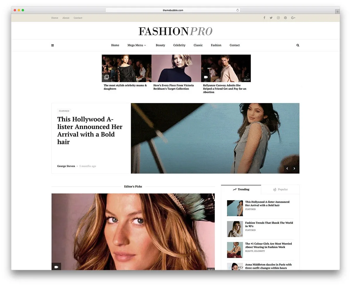 بهترین تم های fashion وردپرس
