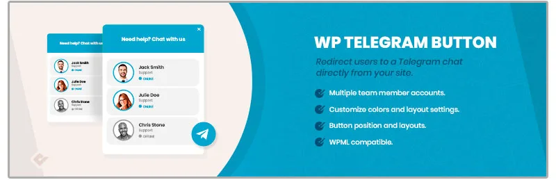 اتصال وردپرس به telegram
