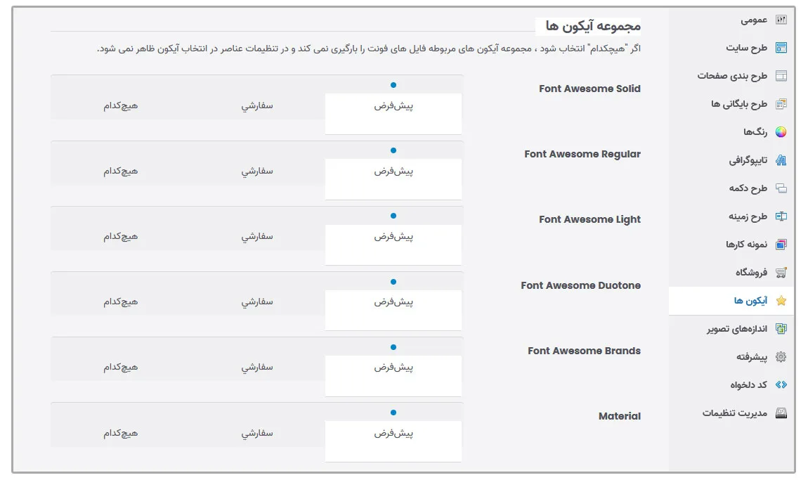 نحوه کار با قالب Impreza