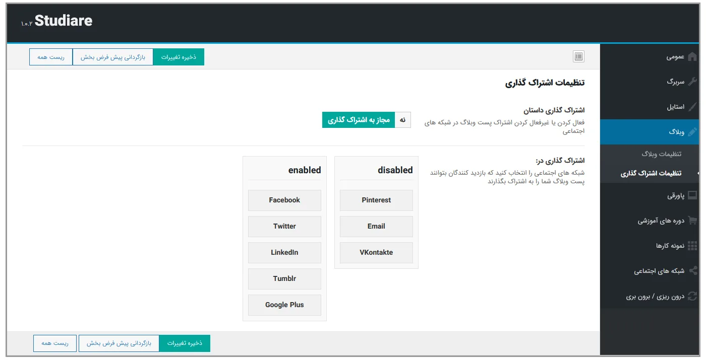 آموزش کار با قالب وردپرس استادیار