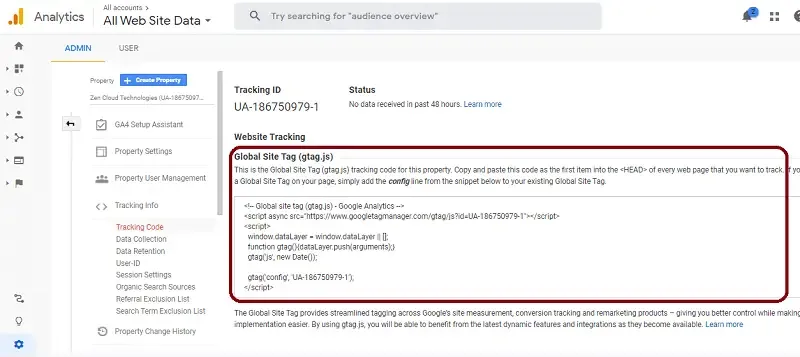 آموزش اضافه کردن سایت در گوگل آنالیتیکس