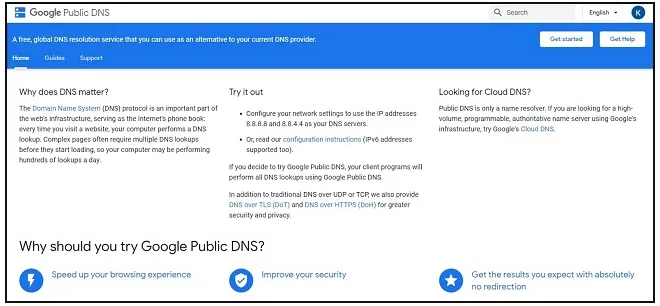 1- Google Public DNS | بهترین DNS رایگان | iran dns