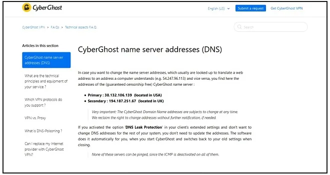 CyberGhost | بهترین DNS ها برای ایران با سرعت بالا 