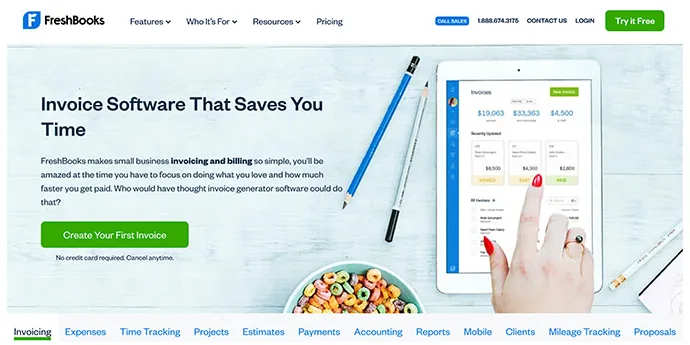 افزونه Freshbooks | برترین افزونه های صدور فاکتور وردپرس 