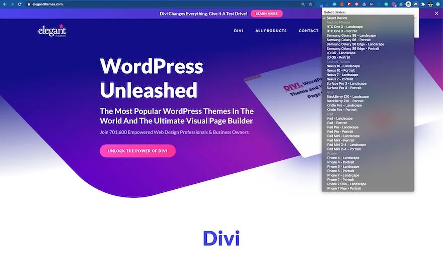 ابزار Responsive Web Design Tester | ابزارهای تست واکنش گرا بودن سایت وردپرس