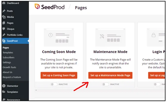آموزش کار با افزونه SeedProd برای ایجاد صفحه حالت تعمیر در وردپرس