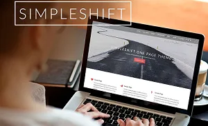 قالب وردپرس تک صفحه شرکتی simpleshift – رایگان و فارسی