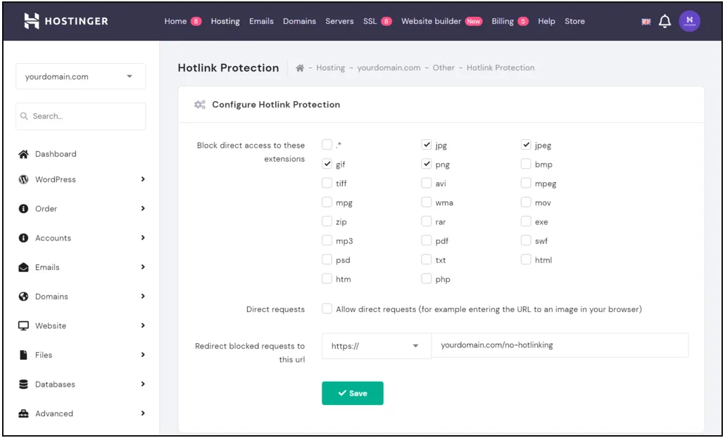 آموزش جلوگیری از Hotlinking در وردپرس