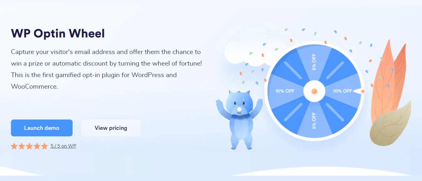 بهترین پلاگینهای گیمیفیکیشن وردپرس - افزونه گیمیفیکیشن WP Optin Wheel