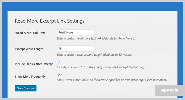 ادامه پست در wordpress