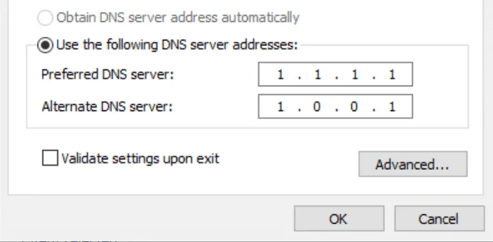 خطای DNS PROBE FINISHED NXDOMAIN 