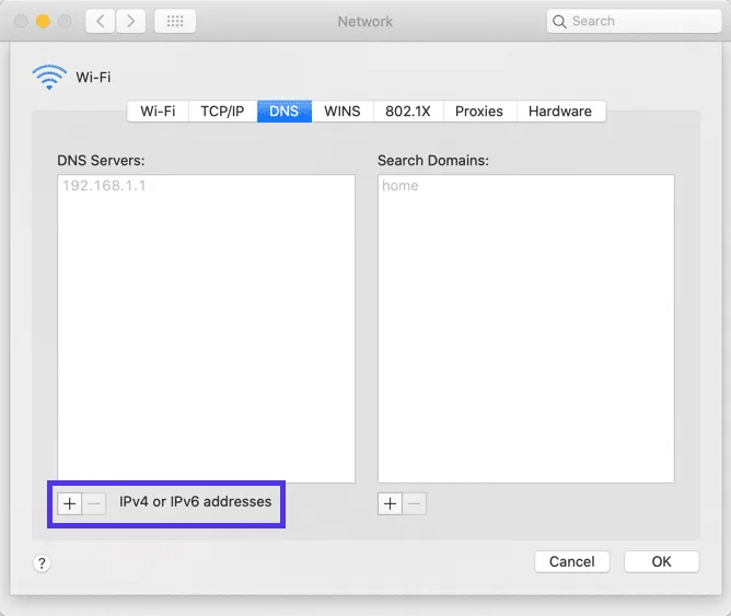 رفع خطای dns probe finished bad config با تغییر دستی تنظیمات DNS