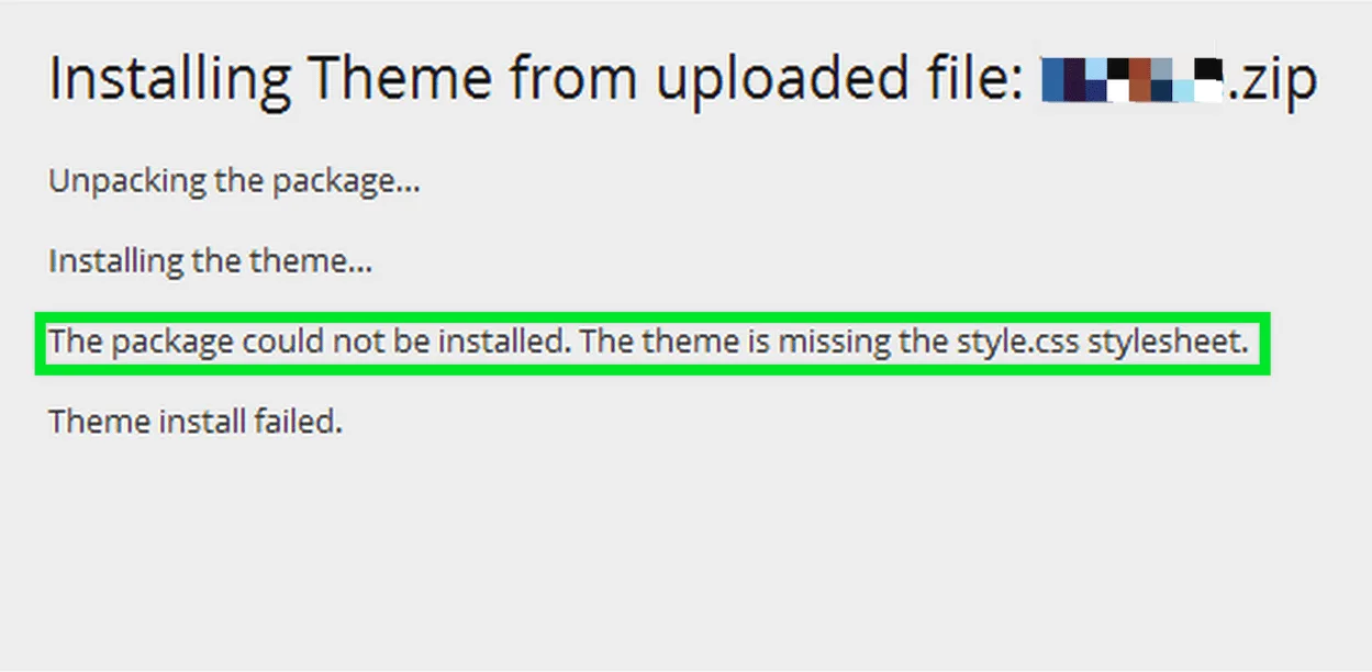 آموزش رفع خطای پرونده style.css