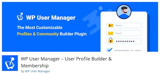 افزونه ورود کاربر به وردپرس WP User Manager