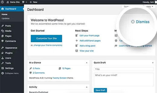 حذف صفحه خوشامدگویی وردپرس - حذف صفحه Welcome to WordPress