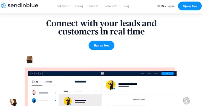 سروریس Sendinblue | بهترین سرویس چت آنلاین