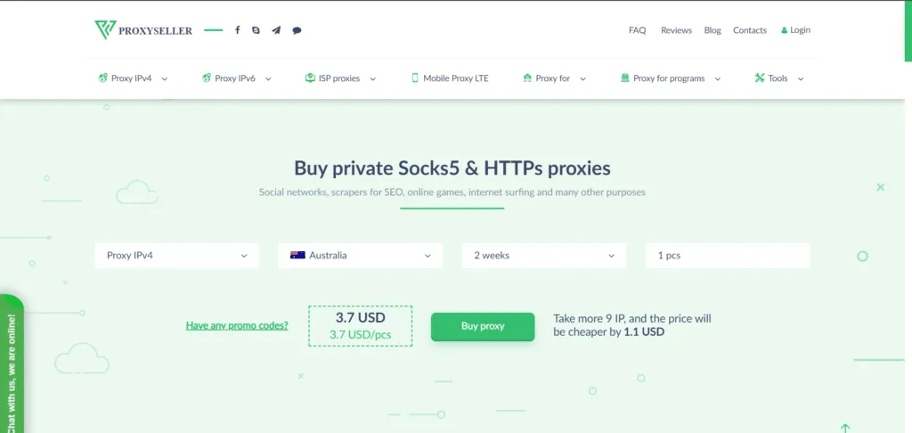برنامه ProxySeller | برترین پروکسی برای تلگرام