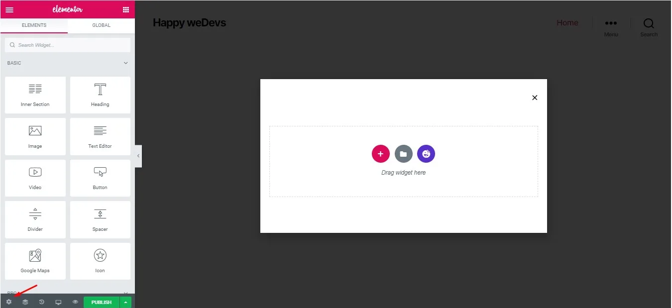 نحوه ساخت پاپ آپ با افزونه Elementor 